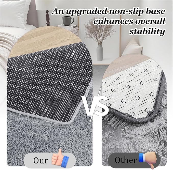 6x9 Area Rugs for Living Room Bedroom: Ultra Soft Fluffy Shag Rug Upgrade - Image 6