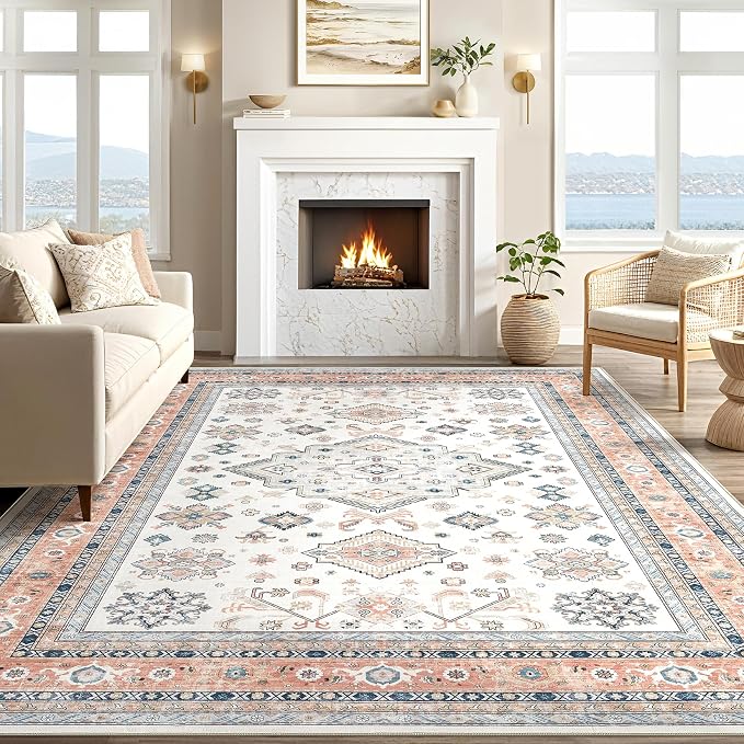 Vintage Living Room Area Rug 5x7 - Image 5
