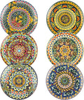 Henten Home Ceramic Dessert Plates Set of 6, 8.5 Inch Porcelain Salad Plate by HentenHome