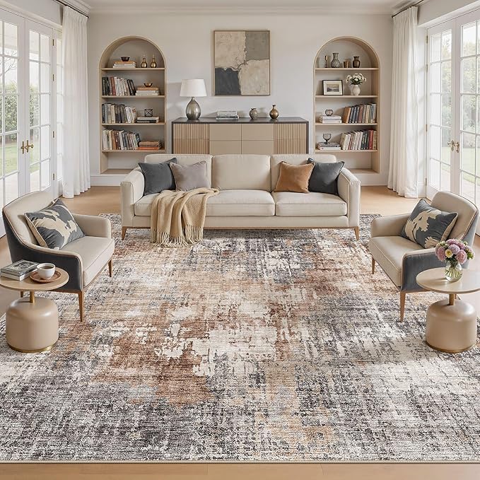 DMOYEST Square Area Rug Living Room Rugs by DMOYEST