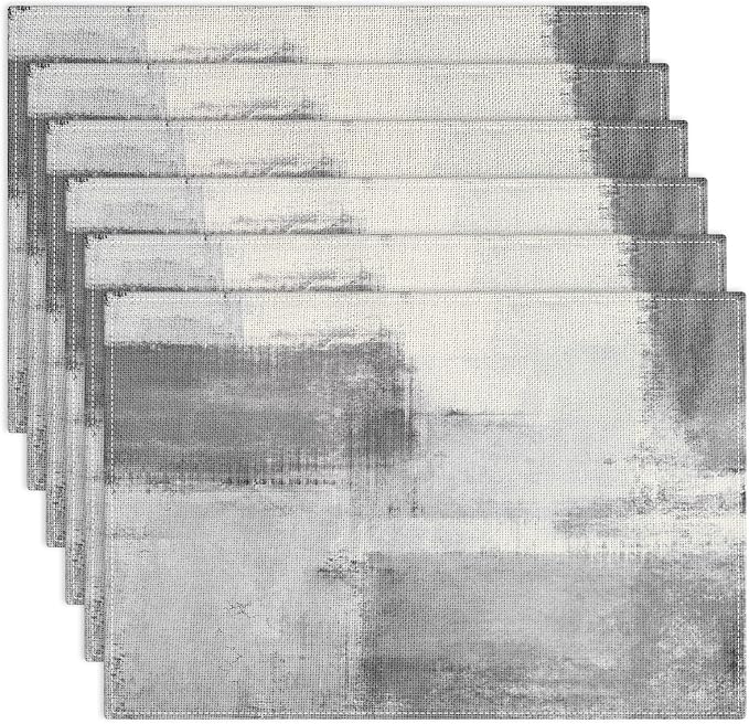 Emvency Farmhouse Placemats Set of 6, 12x18 Inch by Emvency