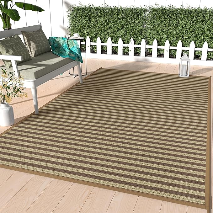 GENIMO Outdoor Rug for Patio Clearance, Lightweight Waterproof RV Camping Mat by GENIMO