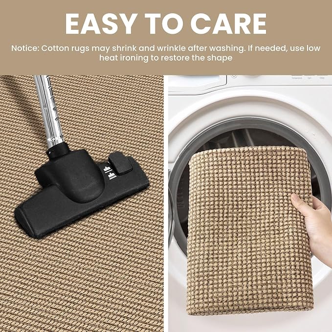 IOHOUZE Washable Exrea Long Hallway Runner Rug 3x14 Non Slip Rubber Backed - Image 4