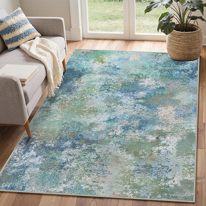 BEIMO Area Rugs 4x6 for Living Room Bedroom, Modern Abstract Machine Washable - Image 5