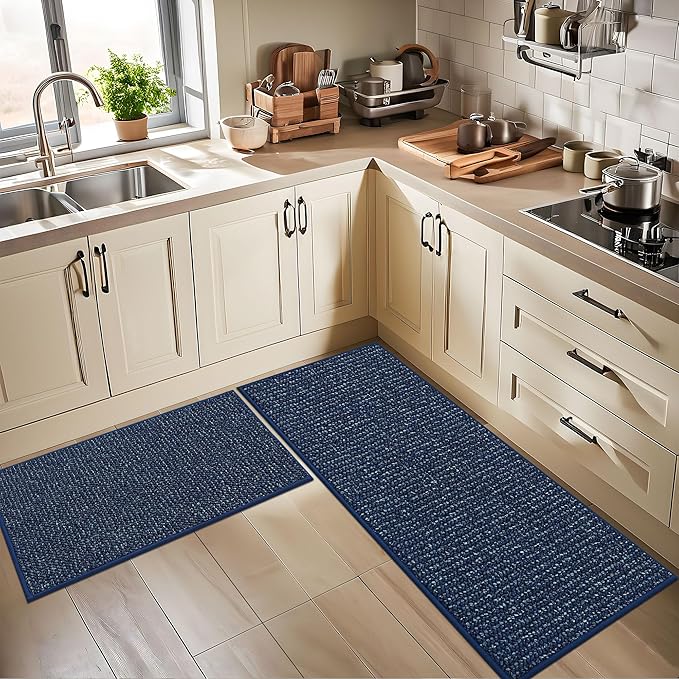 BEQHAUSE Kitchen Rugs and Mats 2PCS, Non-Slip Kitchen Mats - Image 8