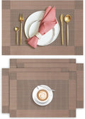 Aofmee Placemats Set of 4, Heat Resistant Place Mats, Washable Durable PVC by Aofmee