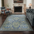 GENIMO Washable 4x6 Area Rug, Vintage Boho Floral Carpet, Soft Low-Pile by GENIMO