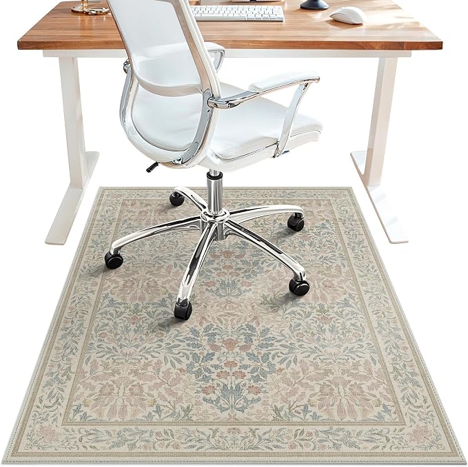36"x48" Office Chair Mat for Hardwood Tile Floor, Under Desk Carpet Protector by BESBLEE