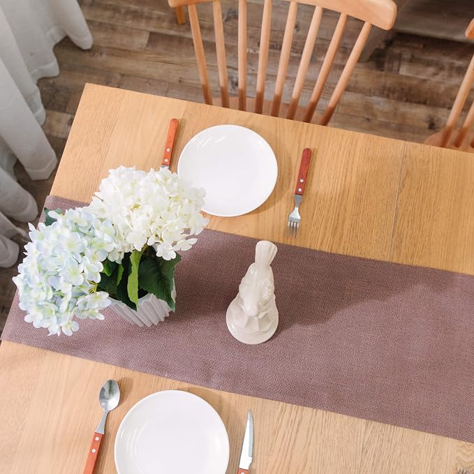 2 Piece Fabric in 1 Dining Table Runner 12 x 90 inches Living Room Dinner - Image 6