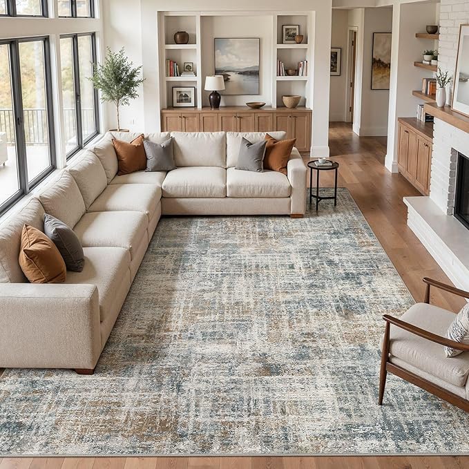 cotiled Washable 9x12 Area Rug for Living Room - Image 5