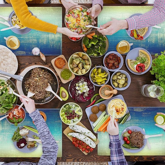 Emvency Farmhouse Placemats Set of 4, 12x18 Inch - Image 7