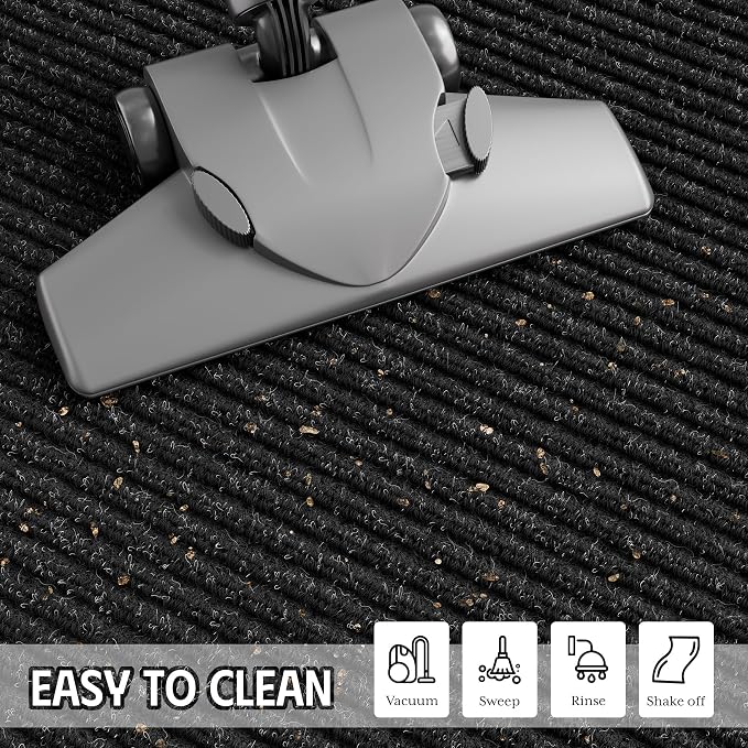 Front Door Mat 35"x23", Heavy Duty Low Profile Door Mat Indoor Entrance - Image 7