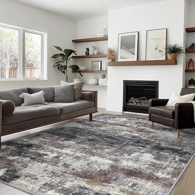 BEIMO Area Rugs 10x12 for Living Room Bedroom, Modern Abstract Machine Washable - Image 3