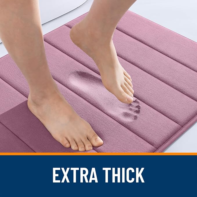 OLANLY Memory Foam Long Bathroom Rugs Runner 70x24, Super Soft Absorbent Bath - Image 6