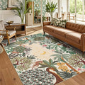 GarveeHome Area Rugs 8x10 for Living Room, Jungle Animal Large Washable Rug by GarveeHome