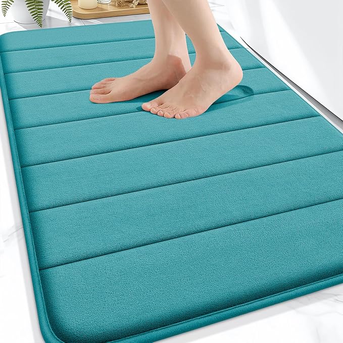 OLANLY Memory Foam Bath Mat 32x20, Super Soft Absorbent Bathroom Rugs, Quick Dry by OLANLY