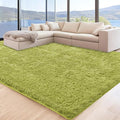 6x9 Green Grass Area Rugs for Living Room, Large Fluffy Shag Rug for Bedroom by Unknown