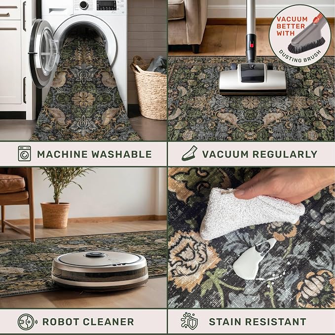 Hazo Haus Washable Living Room Rug 7x9 - Image 4