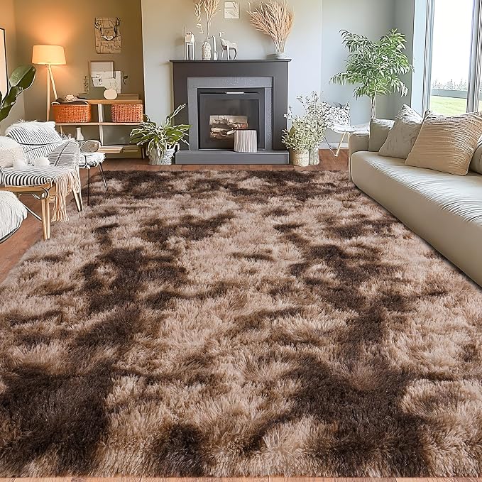 Area Rugs 9x12 for Living Room, Ultra Soft Fluffy Rugs for Bedroom, Non-Slip - Image 3