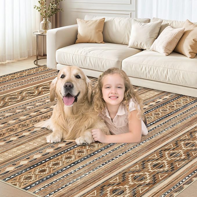 cotiled 6x9 Area Rugs Living Room Rug: Washable Boho Rugs - Image 6