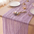 12 Pack Lilac Purple Cheesecloth Table Runner 120 Inch Boho Wedding Decor | by Fixwal