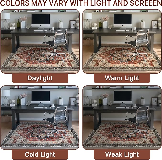 Office Chair Mat for Hardwood Tile Floor, Under Desk Carpet Protector for - Image 6