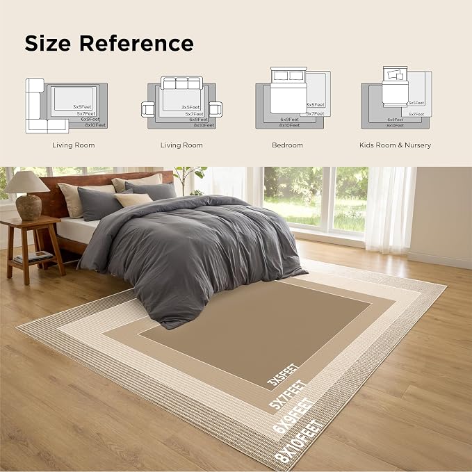 Bedsure 3x5 Faux Wool Area Rugs - Image 9