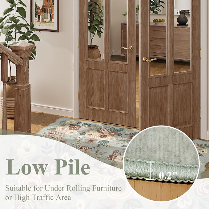 DUKINO 2x10 Runner Rug for Hallway, Washable Kitchen Rug - Image 8