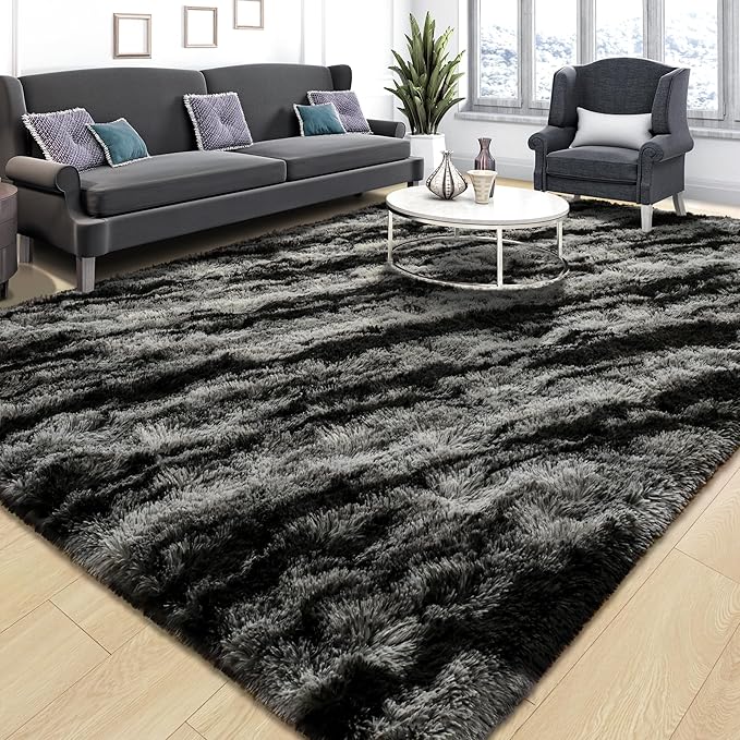 Tepook Soft Fluffy Rugs for Bedroom, 4x6 Area Rug for Living Room, Modern by Tepook