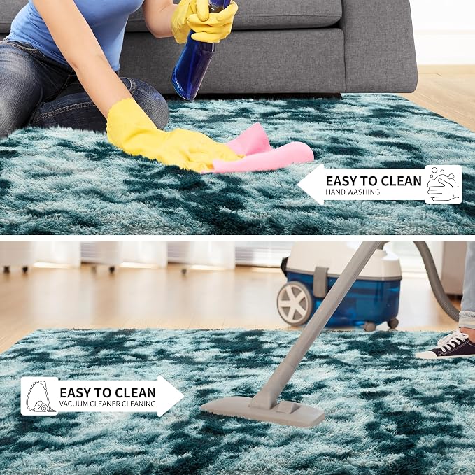 Tepook Soft Fluffy Rugs for Living Room, 5x8 Shaggy Area Rug for Bedroom - Image 6