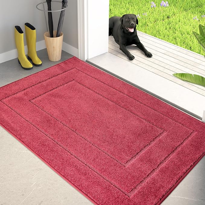 PURRUGS Dirt Trapping Door Mat 32" x 47", Non-Slip/Skid Machine Washable by PURRUGS