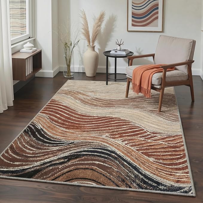BEIMO Area Rugs 10x14 for Living Room Bedroom, Modern Abstract Machine Washable by BEIMO