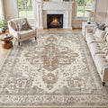 Washable 6x9 Area Rug for Living Room by JessibouAreaRug
