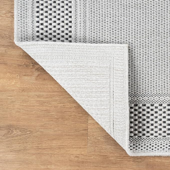 CAMILSON Easy Jute Rug 4x6, Indoor Outdoor Off-White Color Fiber Area Rugs - Image 7