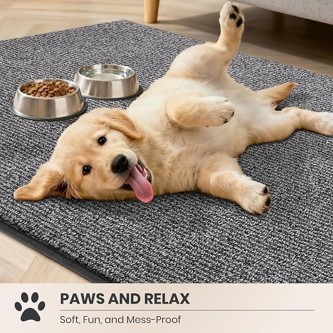 PURRUGS Dirt Trapping Door Mat 24" x 35.5", Non-Slip Machine Washable Entry Rug - Image 3