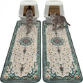 Hompet Cat Litter Mat 2 Pack, 20x60 Large Machine Washable Trapping Mats by Hompet