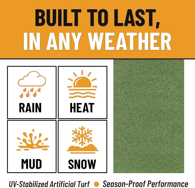 Ottomanson Artificial Turf Mat Pro 31" x 5', Indoor Outdoor Fake Grass Rug - Image 5