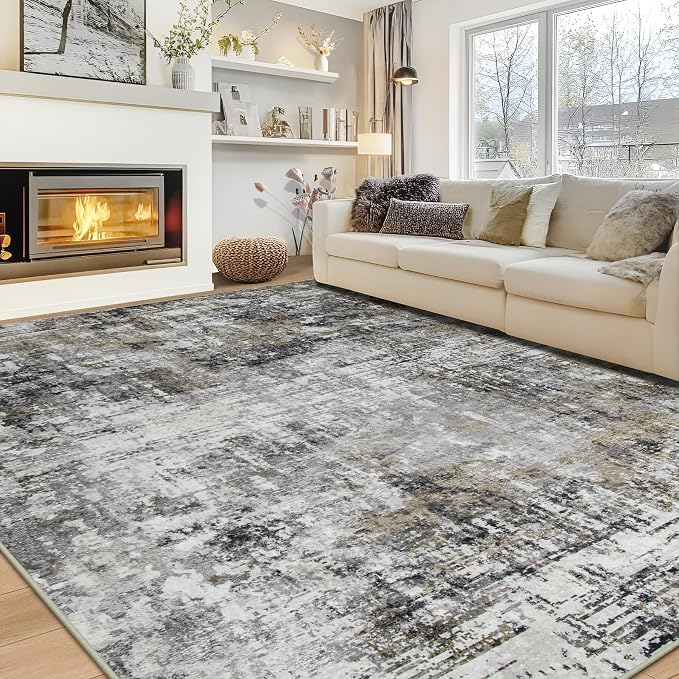 8x10 Area Rugs for Living Room Rug Washable: Modern Large Rug for Dining Room by Aelenmu