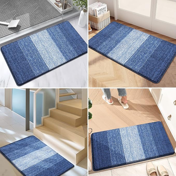 Kitinjoy Indoor Outdoor Door Mat, 50x30 Non-Slip Absorbent Dirt Trapper - Image 6