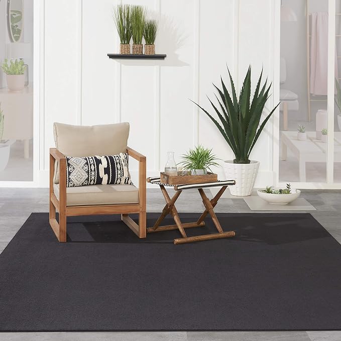 Nourison Home Nourison Essentials Black 8' x 11' Area Rug - Image 3