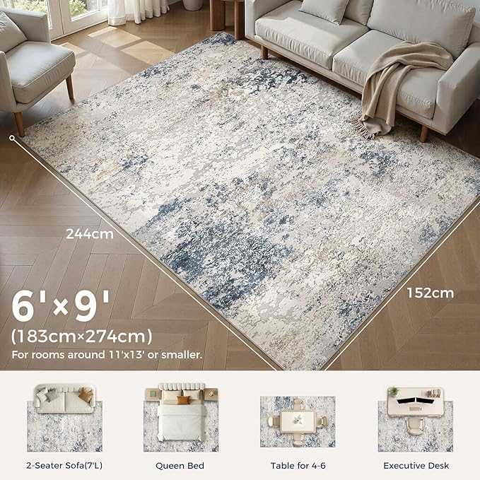 DMOYEST Area Rug Living Room Rugs - Image 2