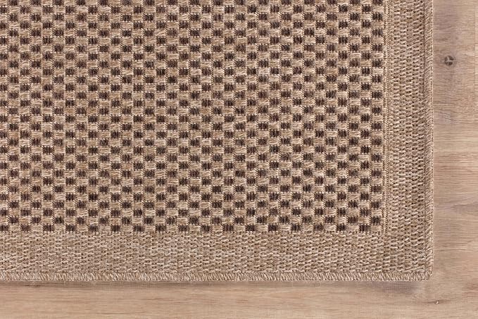 CAMILSON Easy Jute Rug 9x12, Indoor Outdoor Natural Color Fiber Area Rugs - Image 6