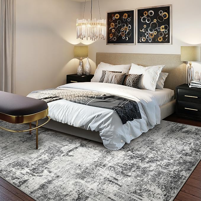 DMOYEST 10x14 Area Rug for Living Room, Washable & Non Slip Large Indoor Carpet - Image 4