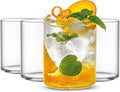 LUXU Drinking Glasses 15 oz, Water Glasses, Mojito Glass Cups, Bar Glassware by LUXU