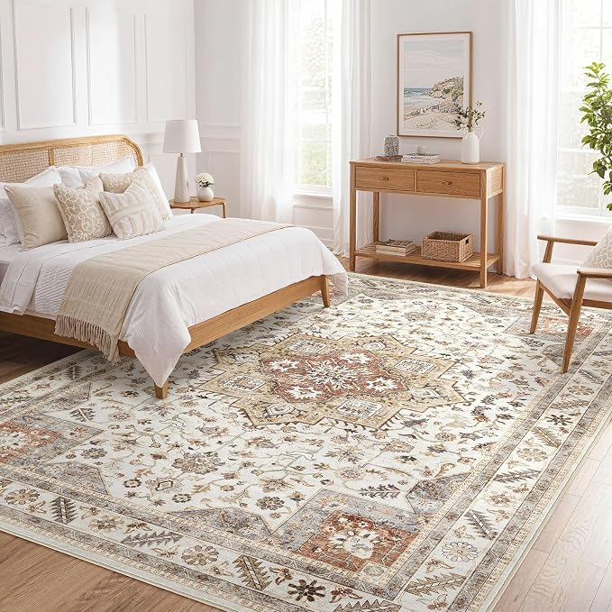 Vintage Living Room Area Rug 10x14 - Image 9