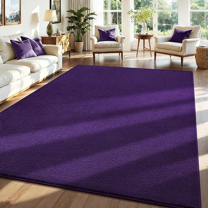 ISEAU 8x10 Rug for Living Room, Soft Memory Foam Carpet - Image 2