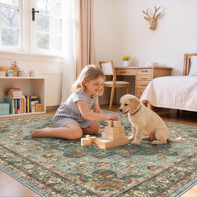 TOPRUUG Washable 7x7 Rug Square - Image 5