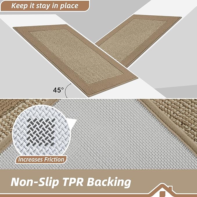 BEQHAUSE Indoor Door Mat 20" x 48", Dirt Trapper Door Mats Non-Slip Entryway - Image 4