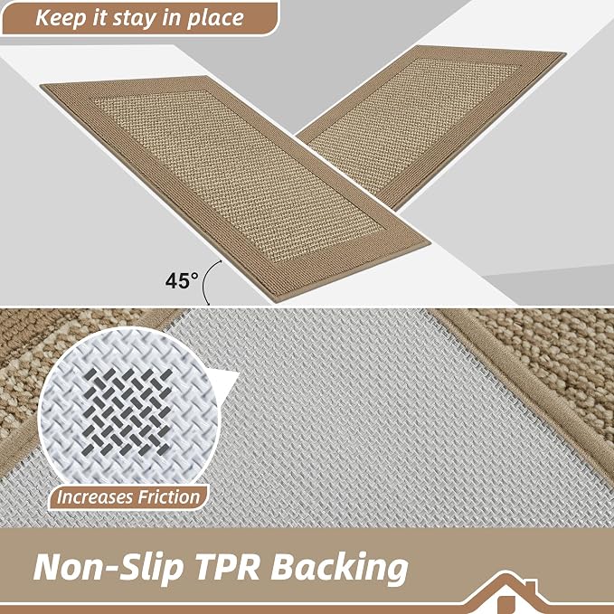 BEQHAUSE Indoor Door Mat 20" x 32", Dirt Trapper Door Mats Non-Slip Entryway - Image 4