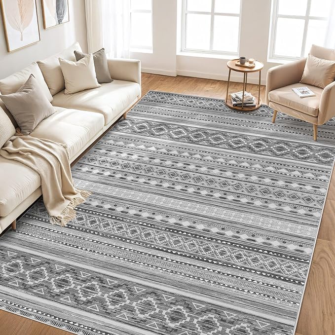 cotiled 10x12 Area Rugs Living Room Rug: Washable Boho Rugs - Image 6